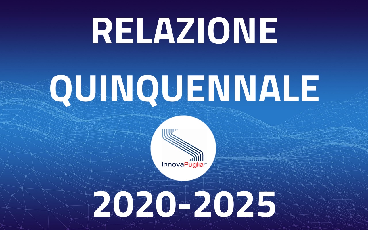 Immagine con marchio aziendale che rinvia alla relazione quinquennale 2020-2025
